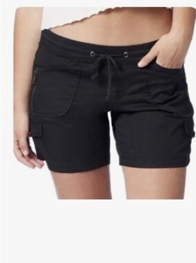 UNIONBAY Christy Stretch Knit Waist Convertible Black Women's Cargo Shorts M